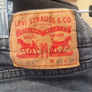 VINTAGE Levi’s 514 black pants size 30/30